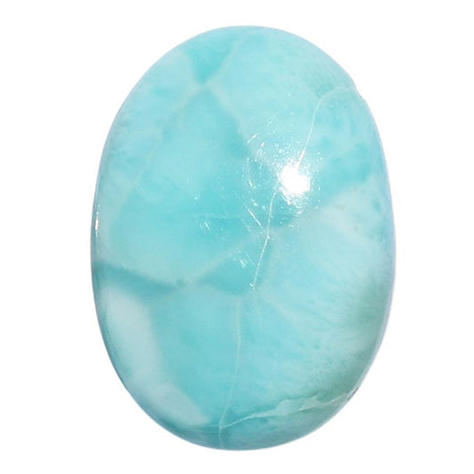Larimar (Dominican Republic) 14.1x20.5x5.7 mm Oval Shape Polished Gemstone LS137-07173
