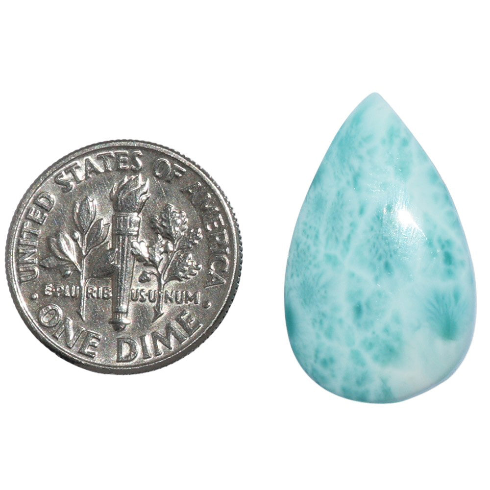 Larimar (Dominican Republic) 14.4x23.6x5 mm Pear Shape Polished Gemstone LS137-07177