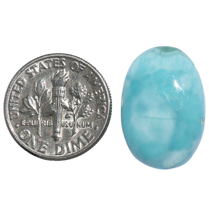 Larimar (Dominican Republic) 13.8x20.4x5 mm Oval Shape Polished Gemstone LS137-07182