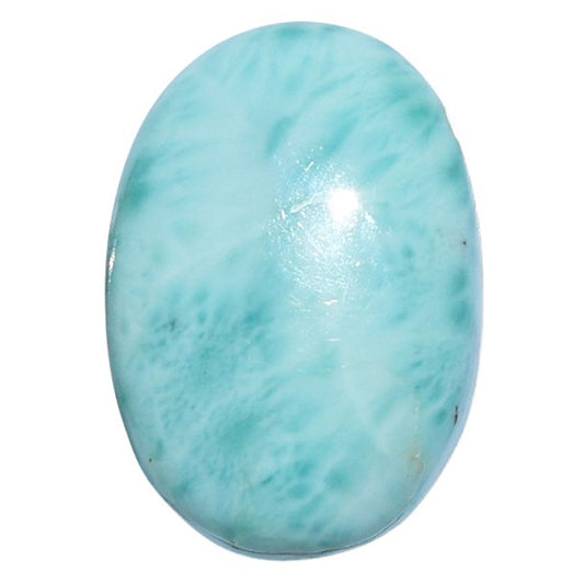 Larimar (Dominican Republic) 14x20.2x5.7 mm Oval Shape Polished Gemstone LS137-07184