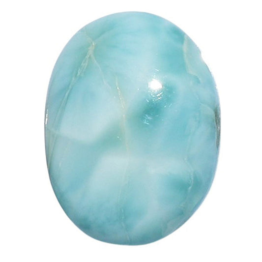 Larimar (Dominican Republic) 13x17.5x5.3 mm Oval Shape Polished Gemstone LS137-07185