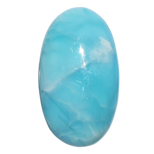 Larimar (Dominican Republic) 12.5x21.85x5.5 mm Oval Shape Polished Gemstone LS137-07187