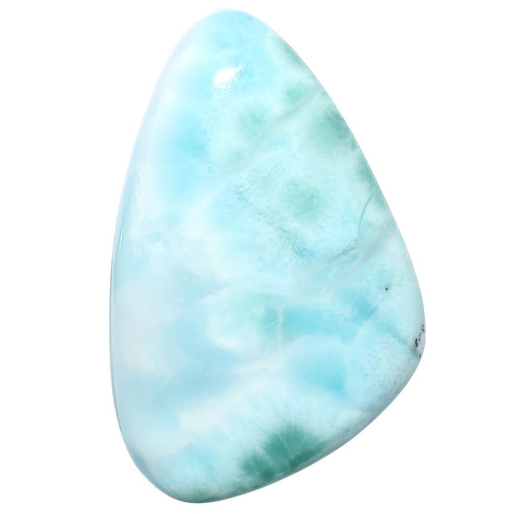 Larimar (Dominican Republic) 24.7x38x6.3 mm Fancy Shape Polished Gemstone LS137-08929