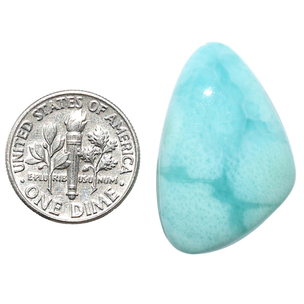 Larimar (Dominican Republic) 18.5x28.35x6 mm Fancy Shape Polished Gemstone LS137-08932