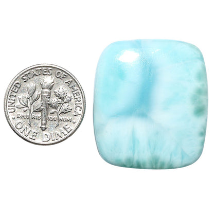 Larimar (Dominican Republic) 25x28.4x6 mm Cushion Shape Polished Gemstone LS137-08935