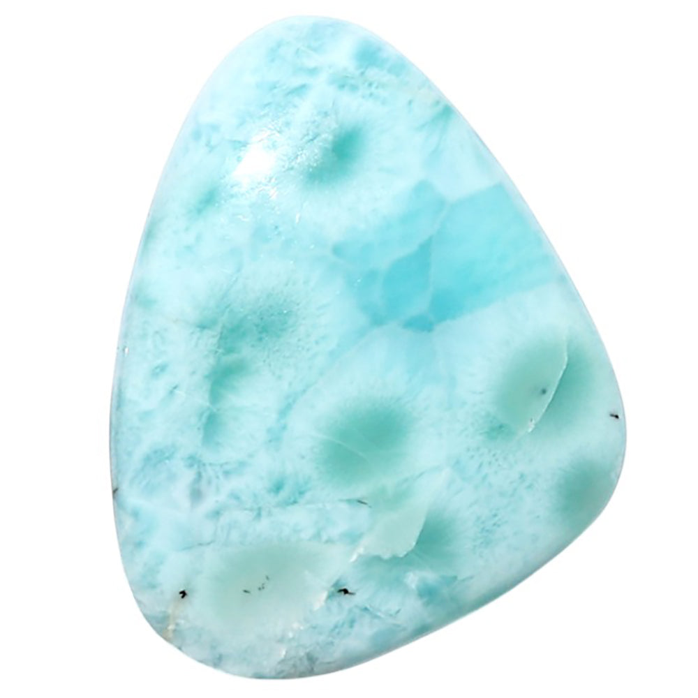 Larimar (Dominican Republic) 21.8x27.7x4.5 mm Fancy Shape Polished Gemstone LS137-08936