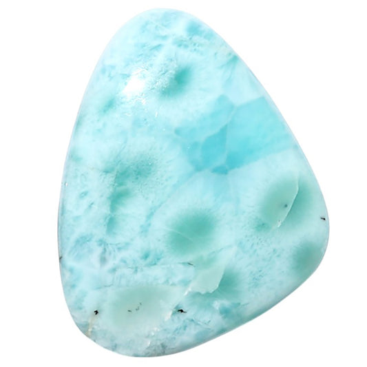 Larimar (Dominican Republic) 21.8x27.7x4.5 mm Fancy Shape Polished Gemstone LS137-08936