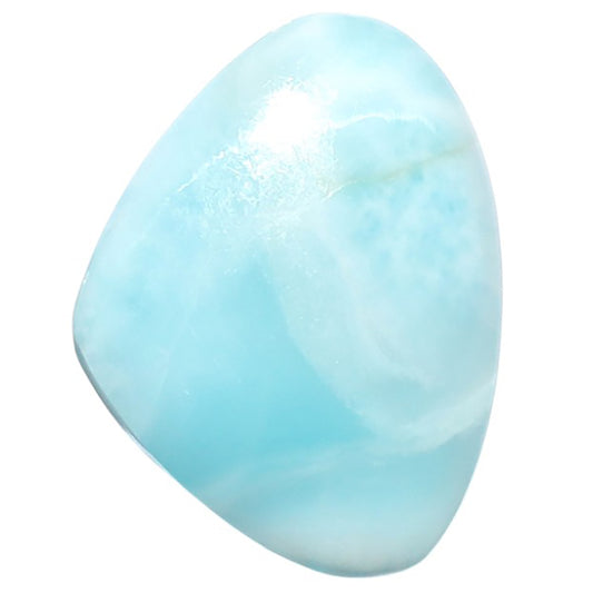 Larimar (Dominican Republic) 17.4x22.75x5 mm Heart Shape Polished Gemstone LS137-08938