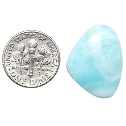 Larimar (Dominican Republic) 17.4x22.75x5 mm Heart Shape Polished Gemstone LS137-08938
