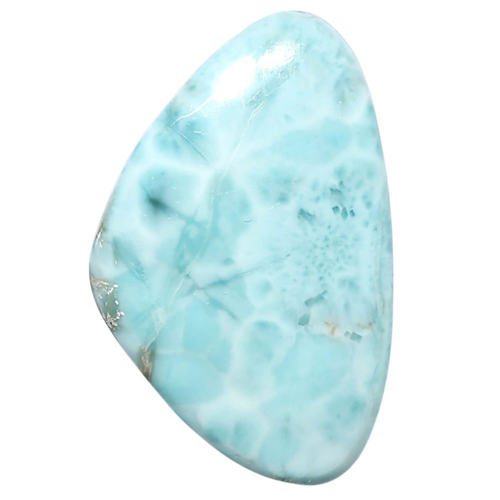 Larimar (Dominican Republic) 20.8x32.55x5 mm Fancy Shape Polished Gemstone LS137-08939