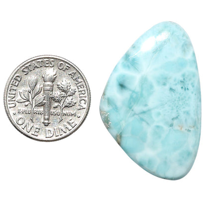 Larimar (Dominican Republic) 20.8x32.55x5 mm Fancy Shape Polished Gemstone LS137-08939