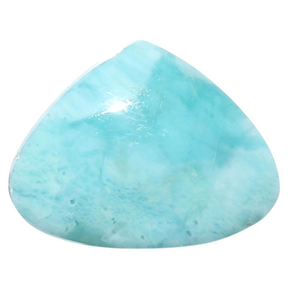 Larimar (Dominican Republic) 18.1x23.4x5.5 mm Heart Shape Polished Gemstone LS137-08942