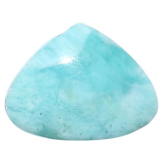 Larimar (Dominican Republic) 18.1x23.4x5.5 mm Heart Shape Polished Gemstone LS137-08942