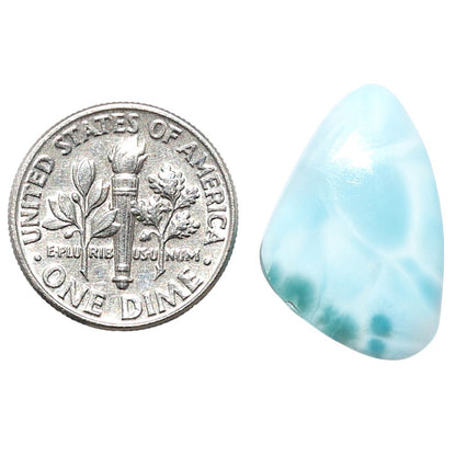 Larimar (Dominican Republic) 14.4x21.45x5 mm Fancy Shape Polished Gemstone LS137-08943