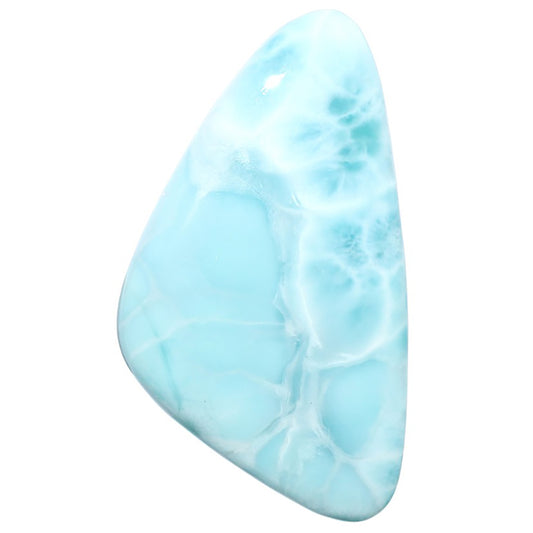 Larimar (Dominican Republic) 24.1x42.2x5.5 mm Fancy Shape Polished Gemstone LS137-08945