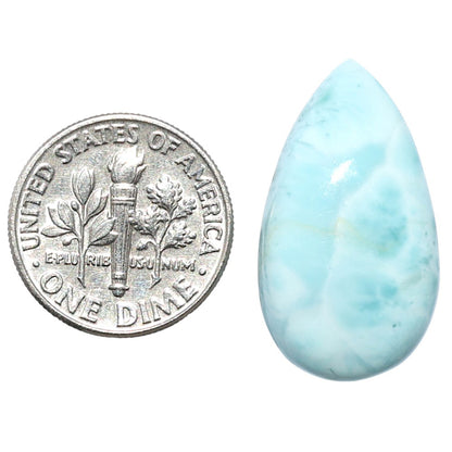 Larimar (Dominican Republic) 14.5x25.65x6.5 mm Pear Shape Polished Gemstone LS137-08946