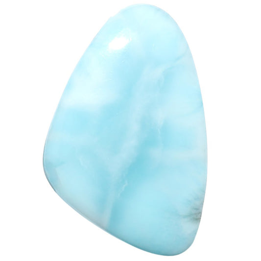Larimar (Dominican Republic) 23.2x35.9x6 mm Fancy Shape Polished Gemstone LS137-08948