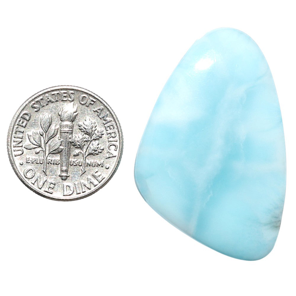 Larimar (Dominican Republic) 23.2x35.9x6 mm Fancy Shape Polished Gemstone LS137-08948