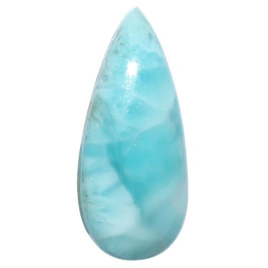Larimar (Dominican Republic) 12.5x28.5x6.5 mm Pear Shape Polished Gemstone LS137-08953
