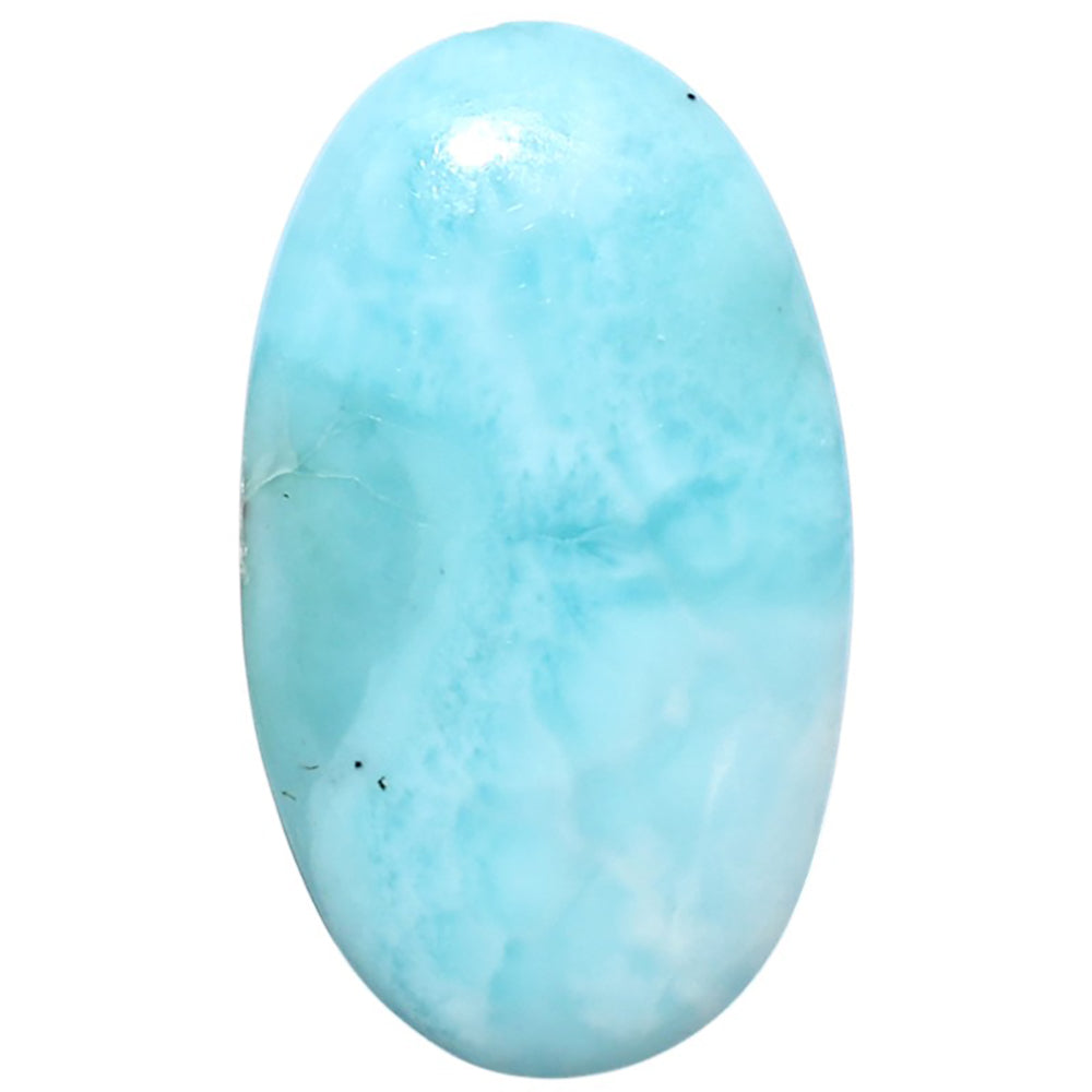 Larimar (Dominican Republic) 16.7x29x5.3 mm Oval Shape Polished Gemstone LS137-08957