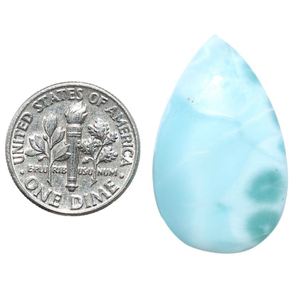 Larimar (Dominican Republic) 17.8x28.7x6 mm Pear Shape Polished Gemstone LS137-08958