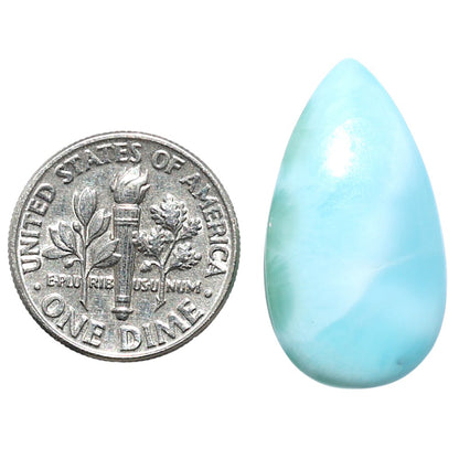 Larimar (Dominican Republic) 14x25.55x5 mm Pear Shape Polished Gemstone LS137-08961