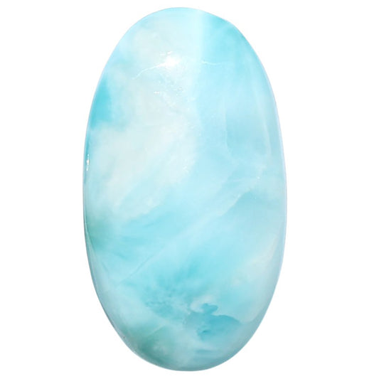 Larimar (Dominican Republic) 15x26.65x5.3 mm Oval Shape Polished Gemstone LS137-08964