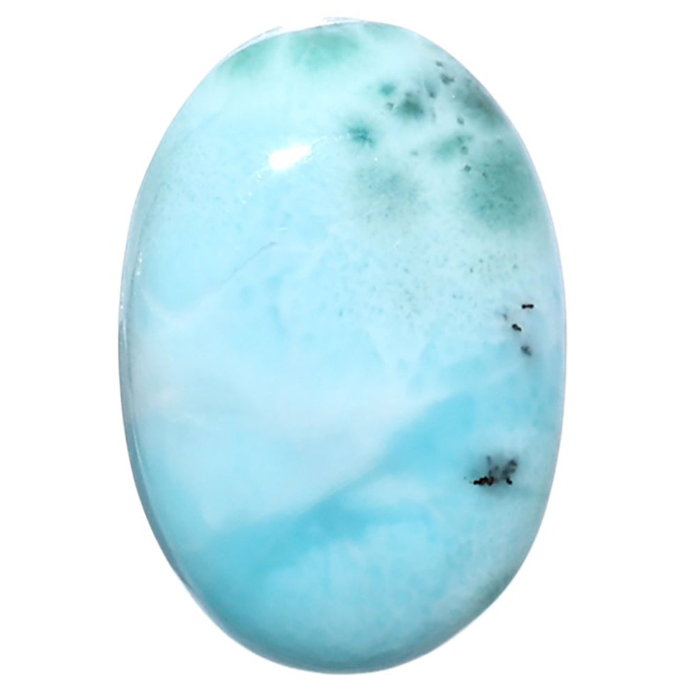Larimar (Dominican Republic) 16x23.65x6.5 mm Oval Shape Polished Gemstone LS137-08965