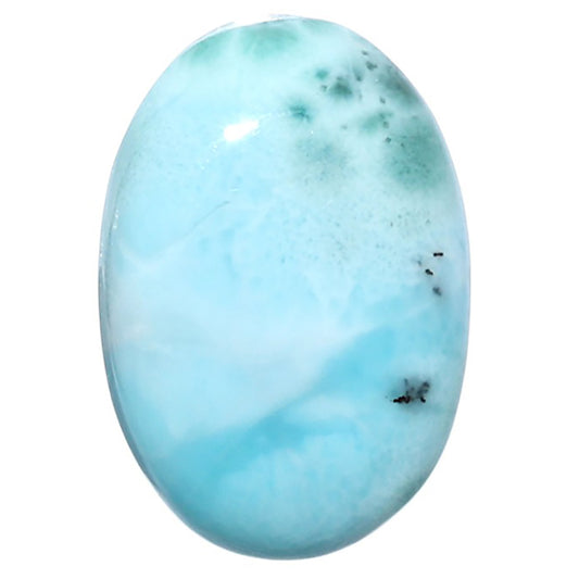 Larimar (Dominican Republic) 16x23.65x6.5 mm Oval Shape Polished Gemstone LS137-08965