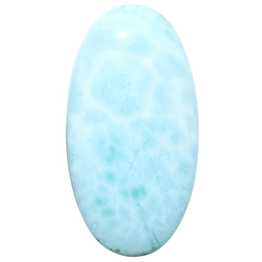 Larimar (Dominican Republic) 20.4x38.8x6.5 mm Oval Shape Polished Gemstone LS137-08967