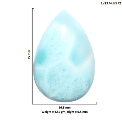 Larimar (Dominican Republic) 16.5x25x6.5 mm Pear Shape Polished Gemstone LS137-08972