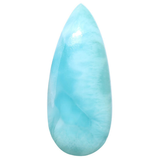 Larimar (Dominican Republic) 16.5x38.1x6.5 mm Pear Shape Polished Gemstone LS137-08973