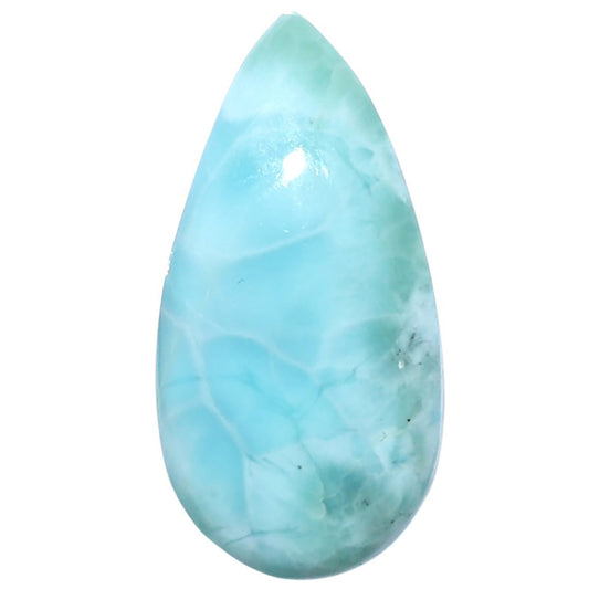 Larimar (Dominican Republic) 13.8x27x5.7 mm Pear Shape Polished Gemstone LS137-08978