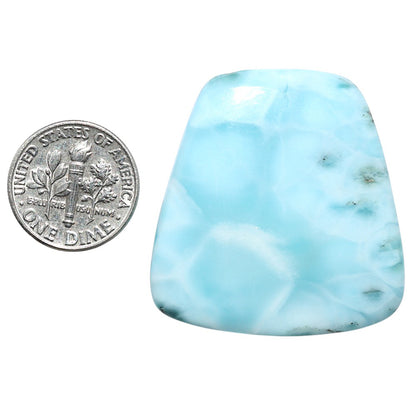 Larimar (Dominican Republic) 34.3x35.9x6 mm Fancy Shape Polished Gemstone LS137-08981