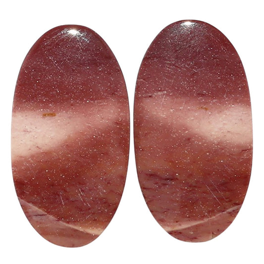 Mookaite Pair 14.1x26.6x3.5 mm Oval Shape Polished Gemstone LS139-07474