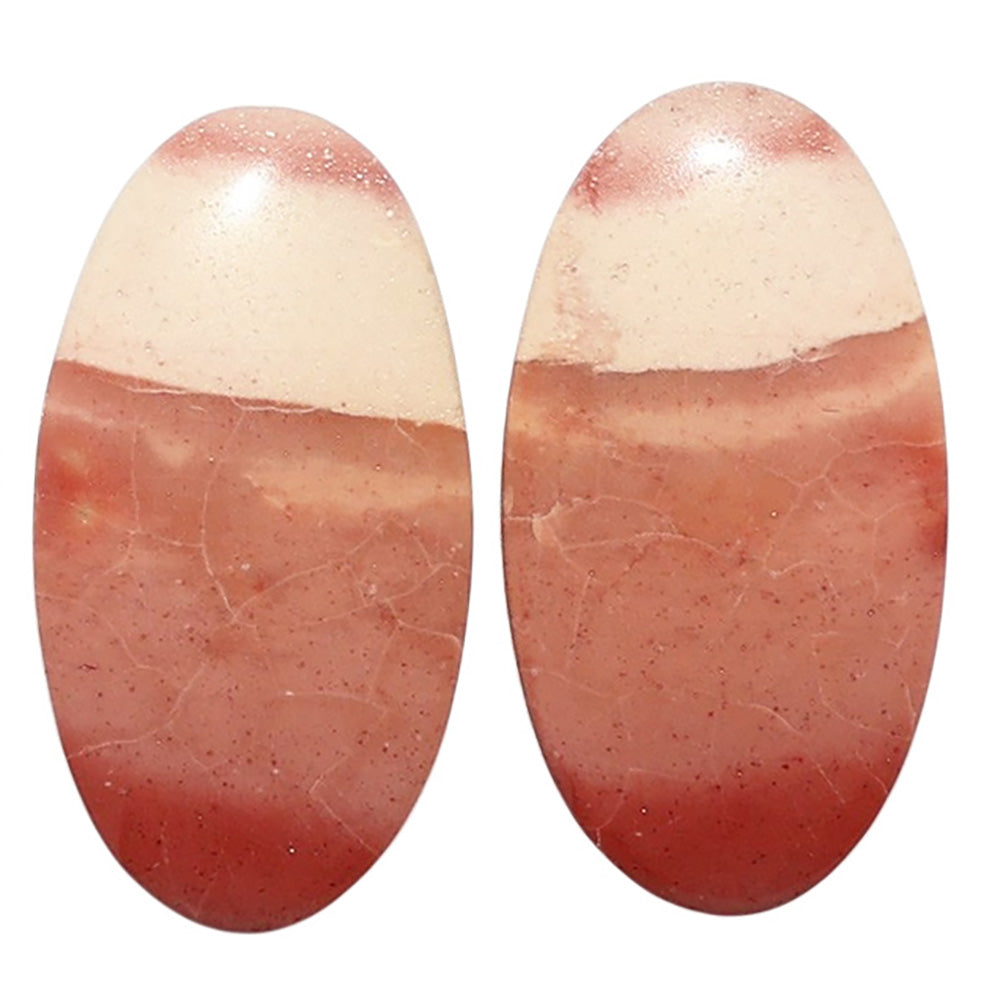 Mookaite Pair 14.5x27x3.8 mm Oval Shape Polished Gemstone LS139-07478