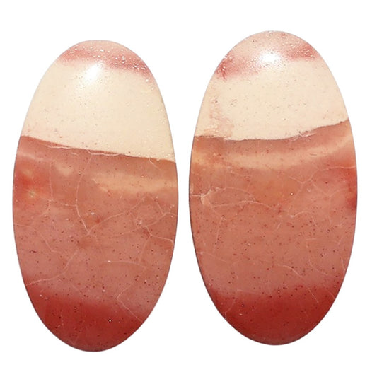Mookaite Pair 14.5x27x3.8 mm Oval Shape Polished Gemstone LS139-07478