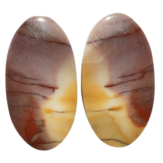 Mookaite Pair 14.4x26.8x4 mm Oval Shape Polished Gemstone LS139-07479
