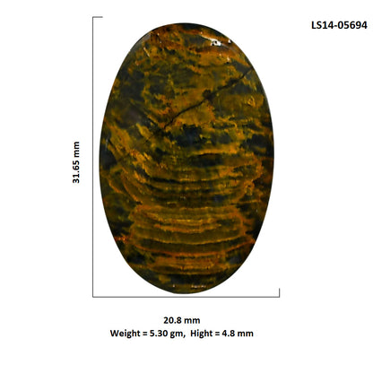 Nellite 20.8x31.65x4.8 mm Oval Shape Polished Gemstone LS14-05694
