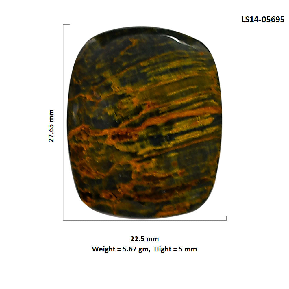 Nellite 22.5x27.65x5 mm Cushion Shape Polished Gemstone LS14-05695