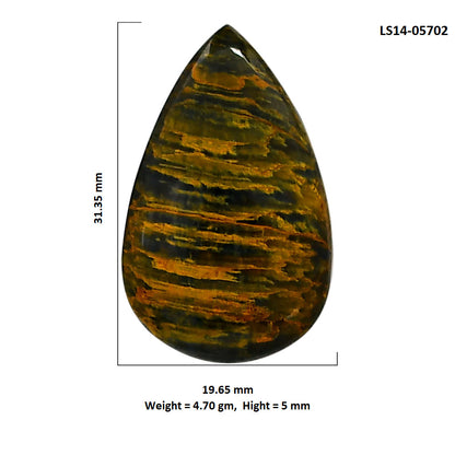 Nellite 19.65x31.35x5 mm Pear Shape Polished Gemstone LS14-05702