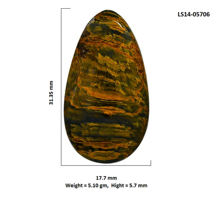 Nellite 17.7x31.35x5.7 mm Pear Shape Polished Gemstone LS14-05706