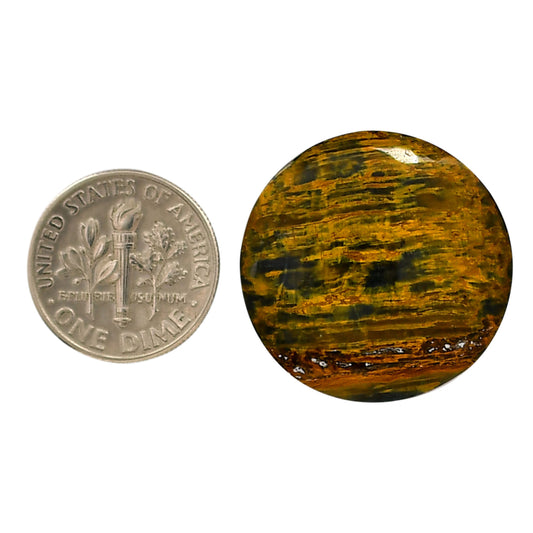 Nellite 25.9x25.9x6 mm Round Shape Polished Gemstone LS14-05707