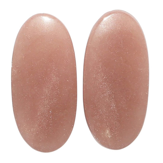Pink Aventurine Pair 12.5x26.7x4 mm Oval Shape Polished Gemstone LS140-07488