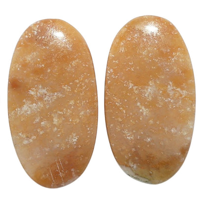 Yellow Aventurine Pair 14x26x4.5 mm Oval Shape Polished Gemstone LS140-07491