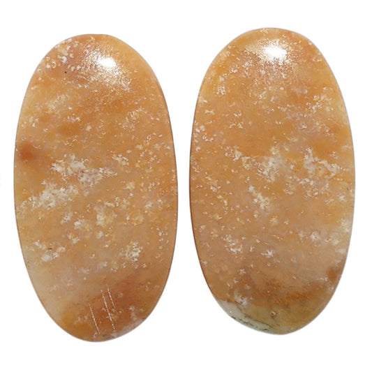 Yellow Aventurine Pair 14x26x4.5 mm Oval Shape Polished Gemstone LS140-07491