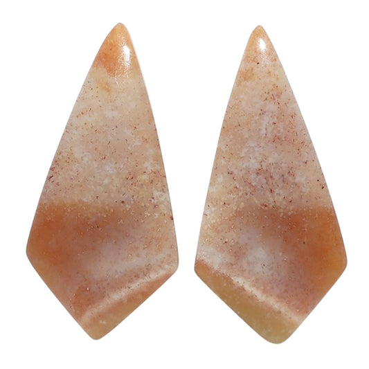 Yellow Aventurine Pair 14.5x30x4 mm Fancy Shape Polished Gemstone LS140-07493