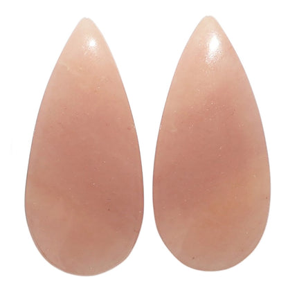 Pink Aventurine Pair 12.2x26.2x3.7 mm Pear Shape Polished Gemstone LS140-07494
