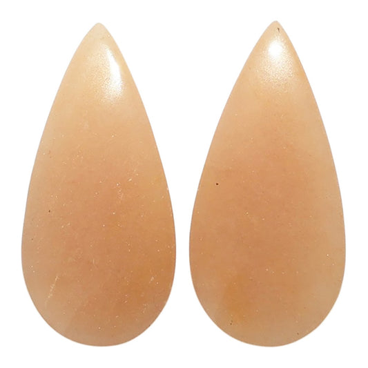 Yellow Aventurine Pair 13.1x27.3x4 mm Pear Shape Polished Gemstone LS140-07497