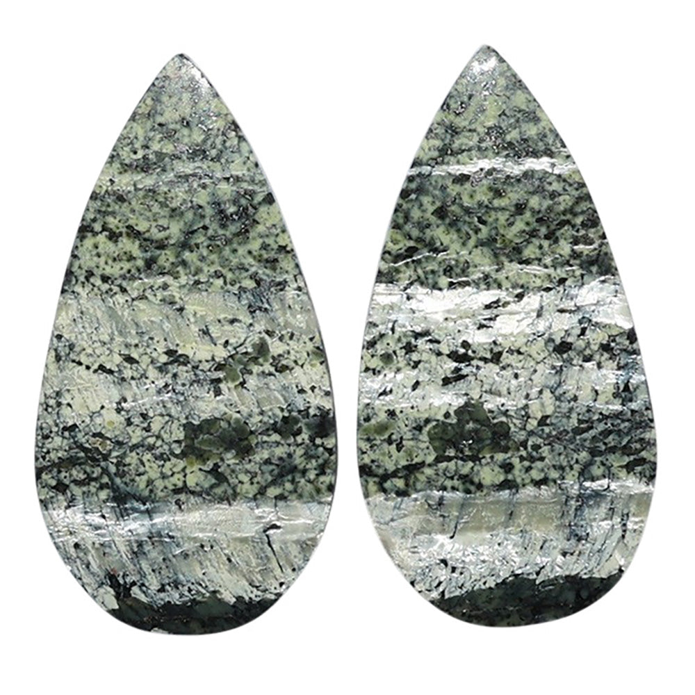 Natural Chrysotile Pair 14.5x28x3.5 mm Pear Shape Polished Gemstone LS142-07561